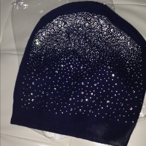 Women Rhinestone Beanie - Picture 2 of 2